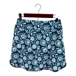Gottex Athletic Skort Golf Tennis Sz M Peacock Floral Activewear